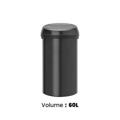 brabantia-matt-black-stainless-steel-touch-bin-60l