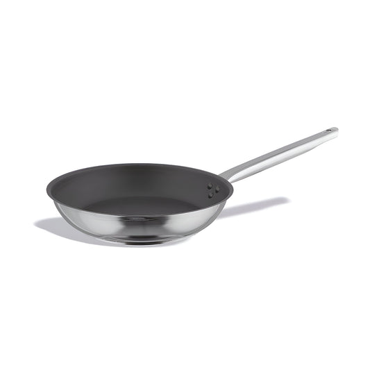 Pujadas Non-Stick Frypan, P220040, Stainless Steel, Round, 40cm, Sliver/Black