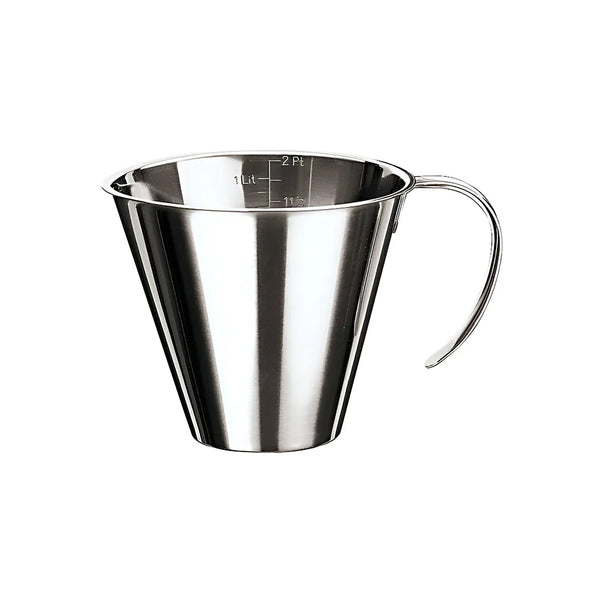 Paderno Stainless Steel Graduated Measure Jug Stackable, 0.5 L, Ø 11.5 x H 11 cm