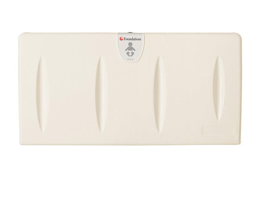 Foundations Classic Horizontal Wall Mounted Baby Changing Station L 87 x W 10.16 x H 39 cm, Color Cream