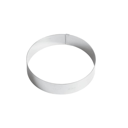 Paderno 47530-16 Stainless Steel Pudding Ring, ø 16 x H 3.5 cm - thehorecastore