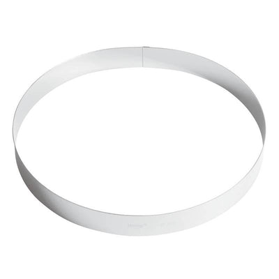 Paderno 47530-30 Stainless Steel Pudding Ring, ø 30 x H 3.5 cm - thehorecastore