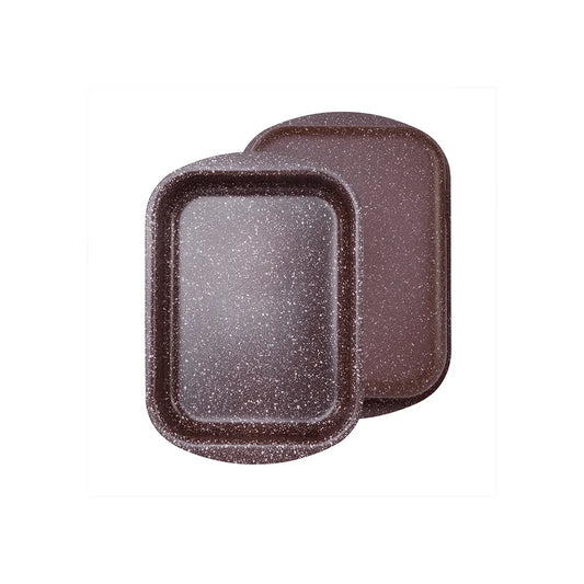 Aluminum Non-stick Roaster Pan in Brown Color, 25 x 18 x 6 cm