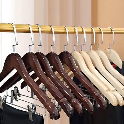 Roomwell UK Female Wooden Hanger Mahogany Color