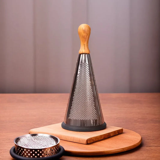 Bisetti Italy Stainless Steel Conical Hand Grater 30cm