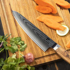 Paul Brown VG10 Steel Chef Knife With Wooden Handle, Blade Length 20 cm