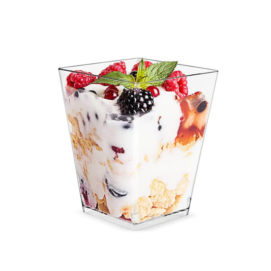Tribeca Exclusive Prisma Polycarbonate Pc Clear Dessert Cup 160 ml, BOX QUANTITY 60 PCS