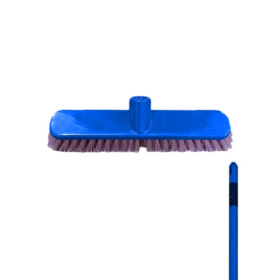 THS MR665.12 Blue Floor Scrubbing Rex Brush With Metal Handle