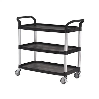 THS 102001 Plastic Serving Trolley, 102 X 50 X 96 cm, Color Grey - HorecaStore