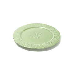 Ceramic Plate in Green Color, 21.8 cm