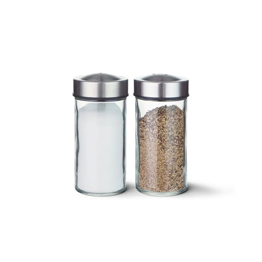 2-Piece Glass made Salt And Pepper Shakers, 90 ml