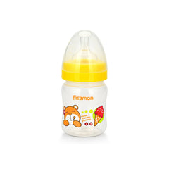 Fissman Plastic Baby Feeding Bottle With Wide Neck 120ml Yellow