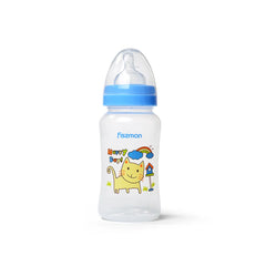 Fissman Plastic Baby Feeding Bottle With Wide Neck 300ml Blue