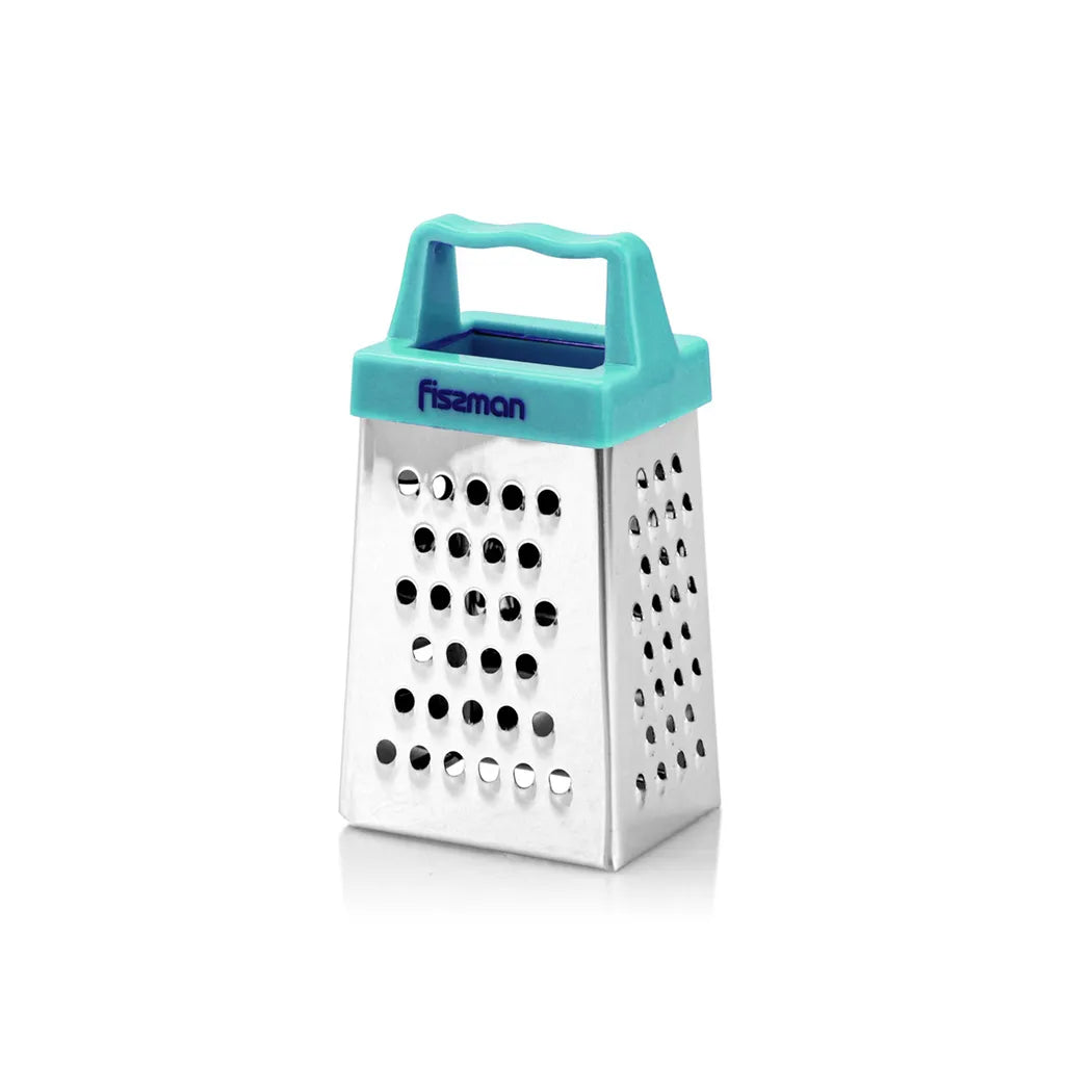 3-Sided Multifunctional Stainless Steel MINI Grater and Cheese Peeler Ref Magnet in Blue Color, 3 inch