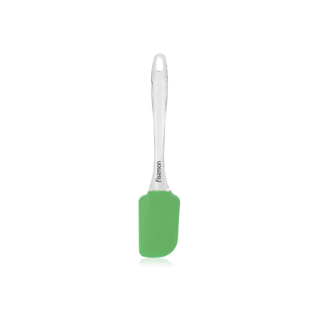 Silicon made Spatula with Transparent Handle in Green Color