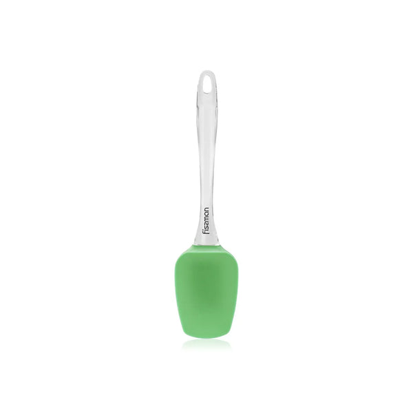 Silicon made Spatula with Handle in Green/Clear Color, 25 x 8 cm