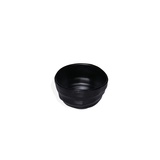داينويل، وعاء خضار مستدير من الميلامين، مقاس 4.2 بوصة/10.6 سم، لون أسود، مجموعة من 6 قطع