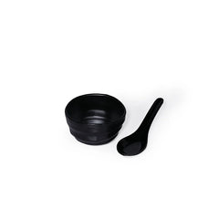 Dinewell 4.2"/10.6CM Melamine Round Veg Bowl Black 6/Case