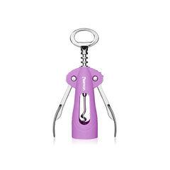 Stainless Steel Durable Corkscrew in Purple/Silver Color, 17.5 cm