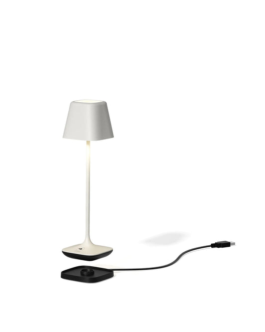 Leonardo Capri table lamp, H25 cm, White