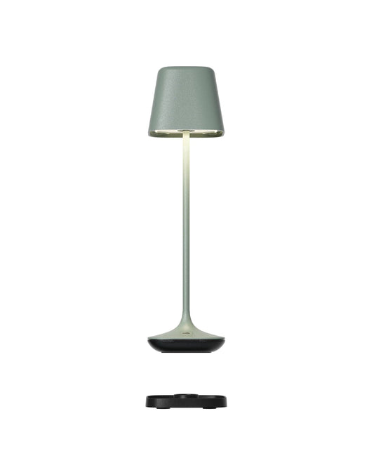 Leonardo Capri table lamp, H25 cm, Olive Green