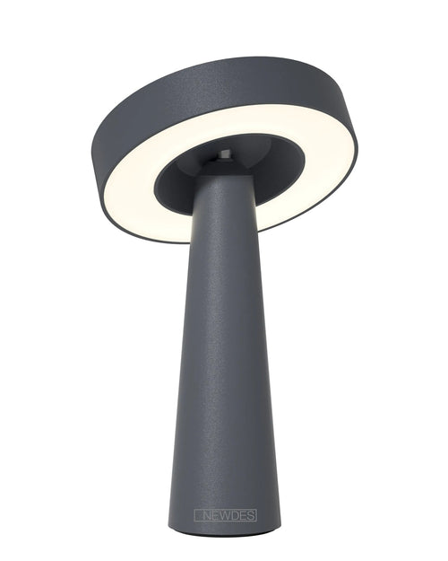 NEWDES Tip table lamp, H21 cm, Anthracite