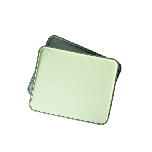 2-Piece Thermoplastic made Index Chopping Boards with Holder in Green Color, 34 x 28 cm