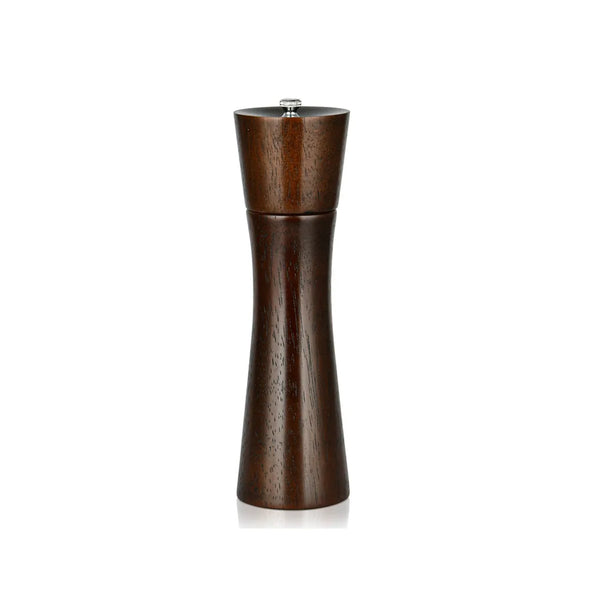 Rook Shaped Wooden Pepper Mill in Dark Brown Color, 21 x 6 cm