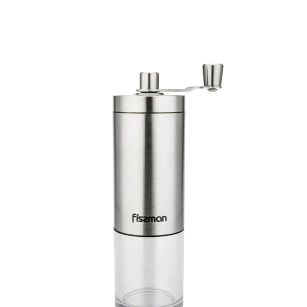 Stainless Steel Coffee Mill in Silver/Clear Color, 18 cm