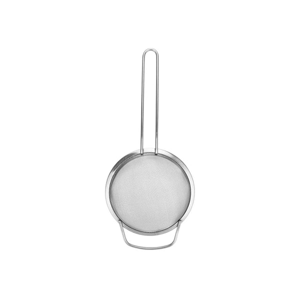 Stainless Steel Strainer with Handle in Silver Color, 16 cm