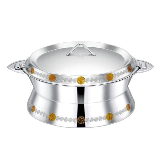 Pradeep Sabina Stainless Steel Hot Pot Gold, 2000 ml - HorecaStore