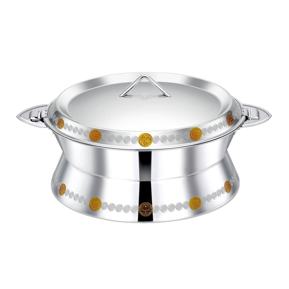 Pradeep Sabina Stainless Steel Hot Pot Gold, 3500 ml - HorecaStore