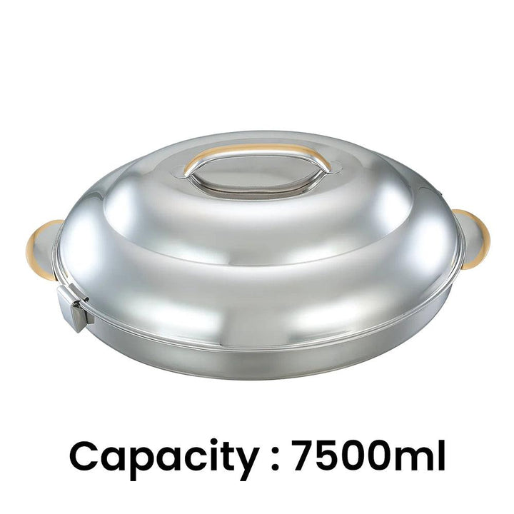 Pradeep Ellipse Stainless SteelHot Pot Goldline,7500 ml - HorecaStore