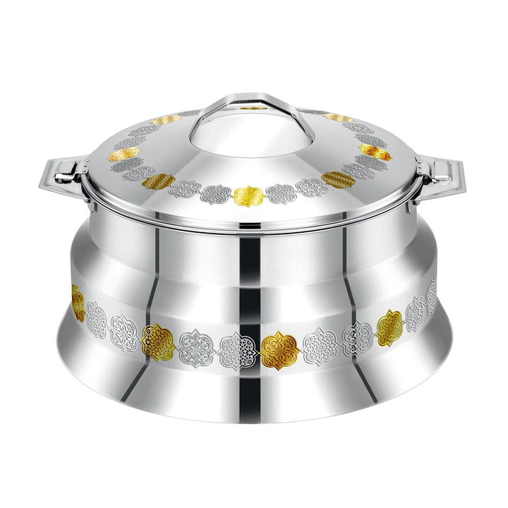 Pradeep Arah Stainless Steel Hot Pot Gold, 2000 ml - HorecaStore