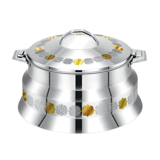 Pradeep Arah Stainless Steel Hot Pot Gold, 3500 ml - HorecaStore