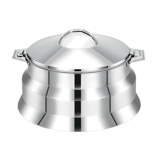 Pradeep Arah Stainless Steel Hot Pot Plain, 3500 ml - HorecaStore