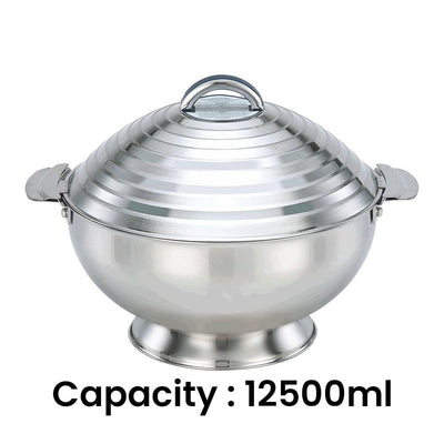 Shayna Stainless Steel Hot Pot, 12500 ml - HorecaStore