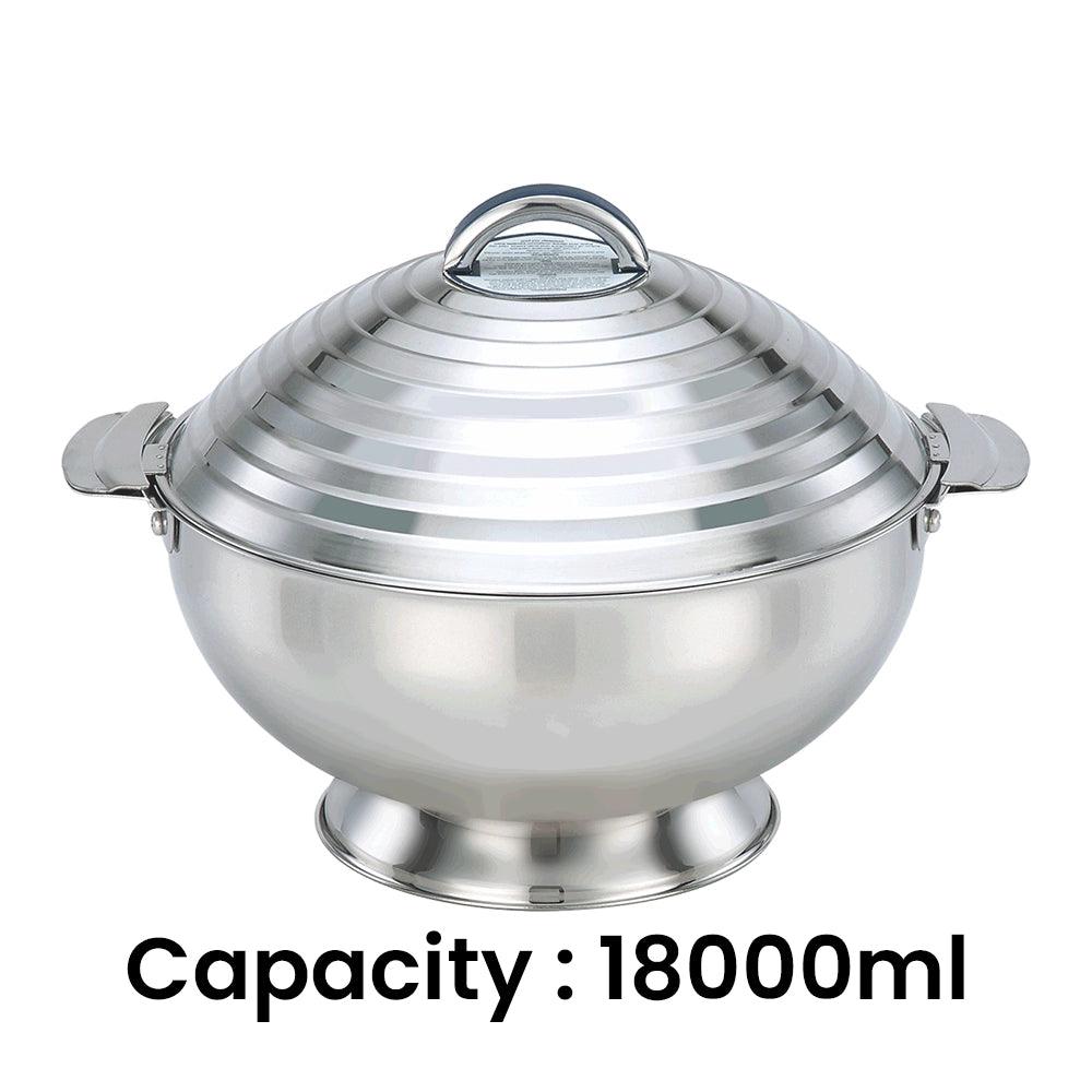Shayna Stainless Steel Hot Pot, 18000 ml - HorecaStore