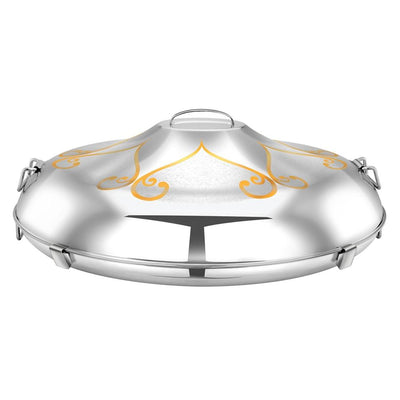 Pradeep Ellipse Shireen Stainless SteelHot Pot With Base Gold, 85 cm - HorecaStore