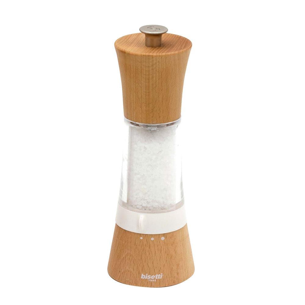 Bisetti 8910S Beechwood Acrylic Salt Mill 20CM HorecaStore