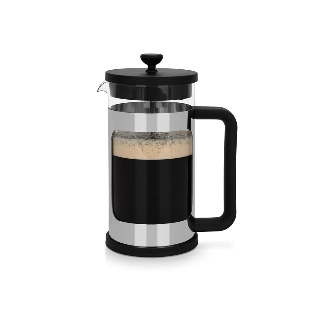 Borosilicate Glass French Press Coffee Maker with Elegant Design, 1 ltr.