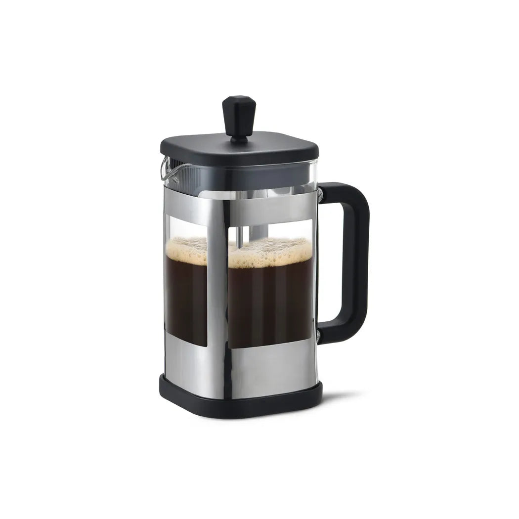 Borosilicate Glass Square shape French Press Coffee Maker, 1 ltr.