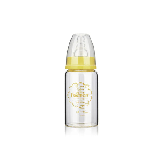 Fissman Feeding Borosilicate Glass Bottle 120ml Yellow