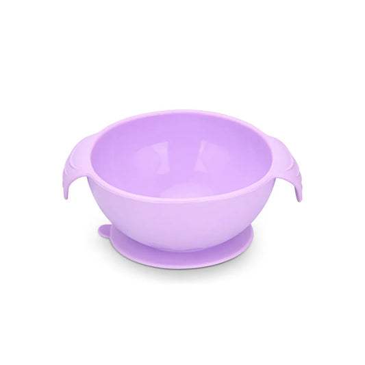 Silicone made Bowl For Kids in Purple Color, 320 ml