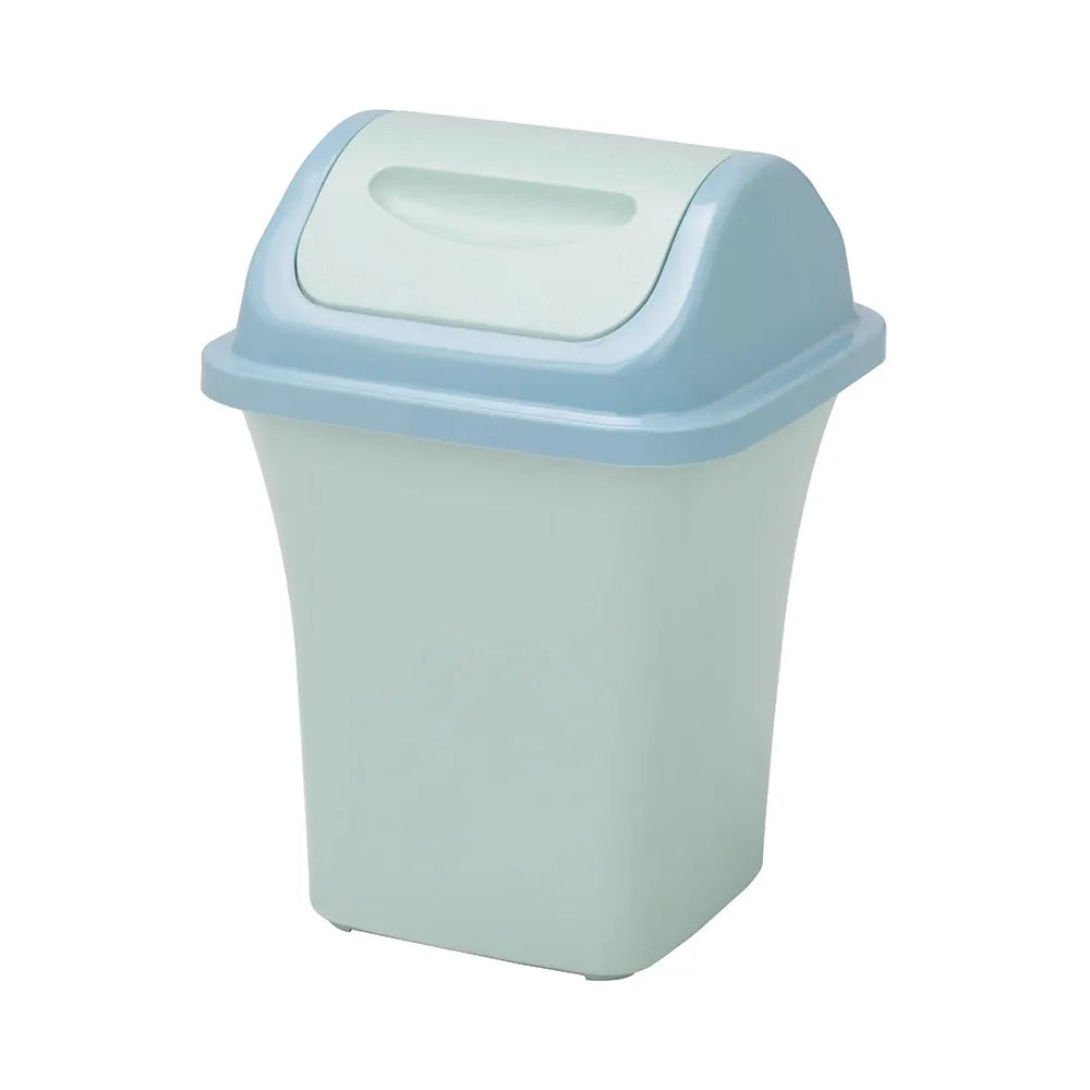 THS AF07024 Blue Plastic Swing Dust Bin 8L