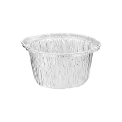 Hotpack Round Aluminum Pot Container with Lid, 25 cm, 100 PCs