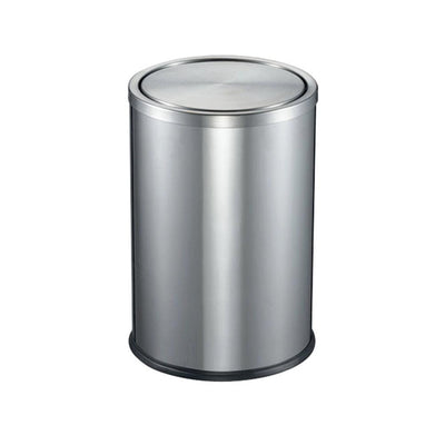 Aquaeco Brsuhed Stainless Steel Swing Top Waste Bin, Capacity 9 liter - HorecaStore