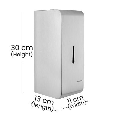 Aquaeco Ix304 Brushed Stainless steel Wall Mounted Manual Soap Dispenser, Capacity 800 ml