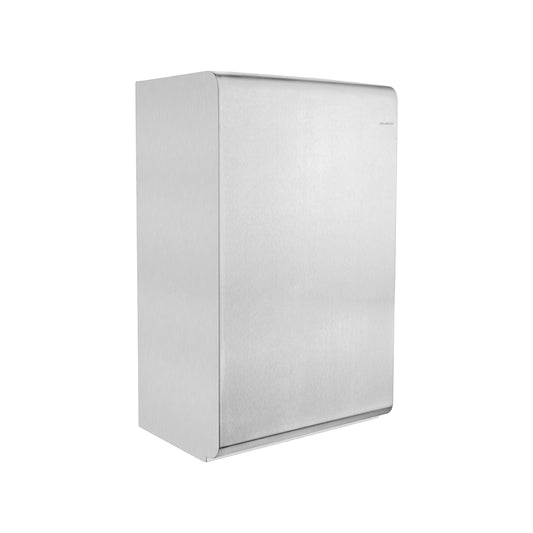 Aquaeco Ix304  Brushed Stainless Steel Wall Mounted Waste Bin, Capacity 24 Liter