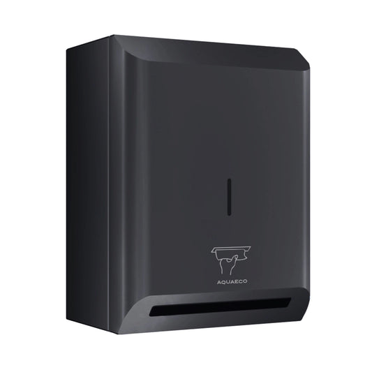 Aquaeco Ix304 Wall Mounted Touchless Paper Towel Dispenser, Matt Black Stainless Steel